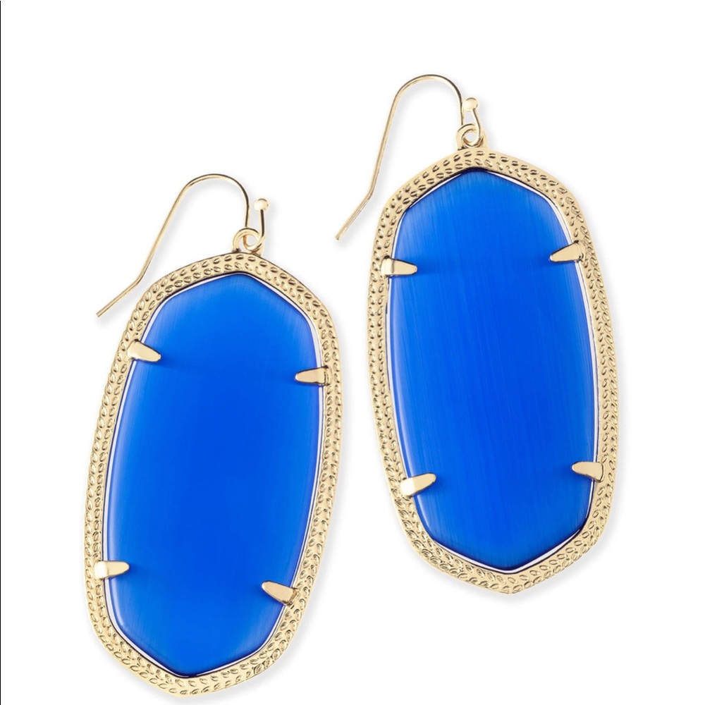 Kendra Scott Danielle earring in cobalt blue